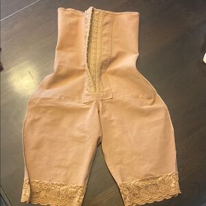 Express Tan Shapewear with Lace Detail